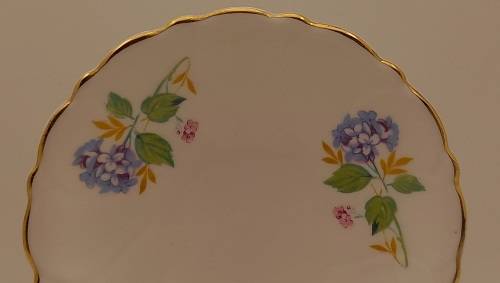 Small Vintage Adderley FLORAL Porcelain Bone china Plate Made in England 118mm