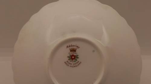 Small Vintage Adderley FLORAL Porcelain Bone china Plate Made in England 118mm