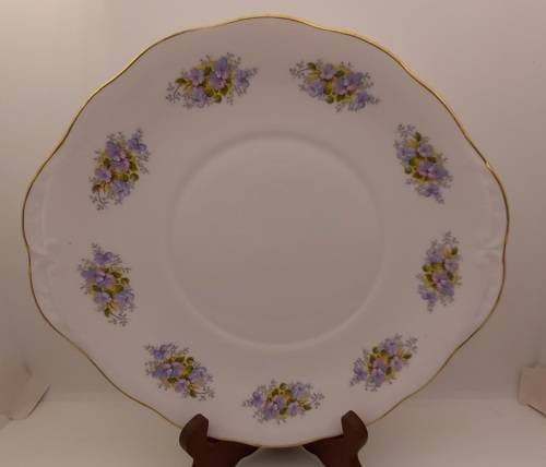 Vintage Queen Anne "G 96 1" Fine Bone China Cake Plate - Ridgway Potteries