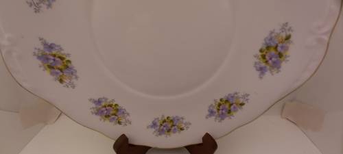 Vintage Queen Anne "G 96 1" Fine Bone China Cake Plate - Ridgway Potteries