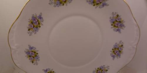 Vintage Queen Anne "G 96 1" Fine Bone China Cake Plate - Ridgway Potteries