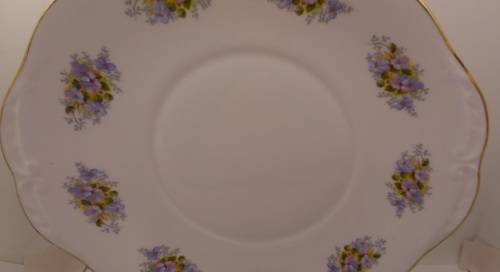Vintage Queen Anne "G 96 1" Fine Bone China Cake Plate - Ridgway Potteries