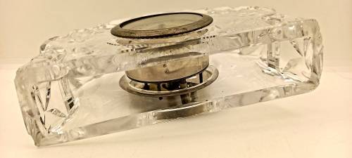 Vintage Crystal Clock ( clock need service or repairs) only runs for few minutes