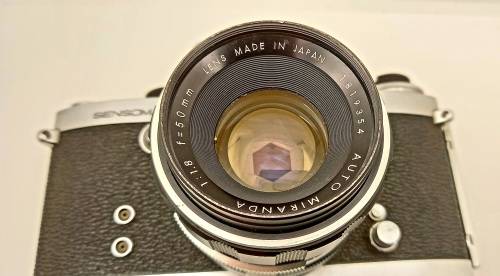 Vintage 1960's MIRANDA SENSOMAT 35mm Camera with 1:1.8 F=50mm Lens-Japan -see more