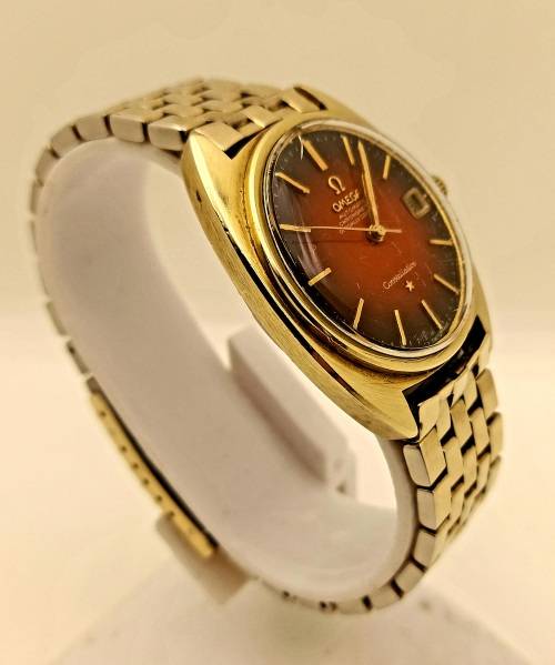 Pre-owned Vintage OMEGA Constellation Automatic Chronometer watch -in box -Working -Glass scratched