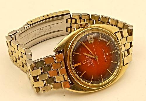 Pre-owned Vintage OMEGA Constellation Automatic Chronometer watch -in box -Working -Glass scratched