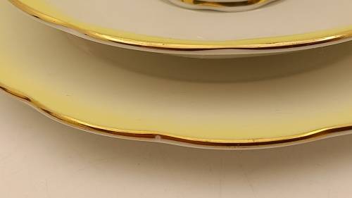 Royal Albert Rainbow Yellow tea Trio (cup has a chip on bottom rim)