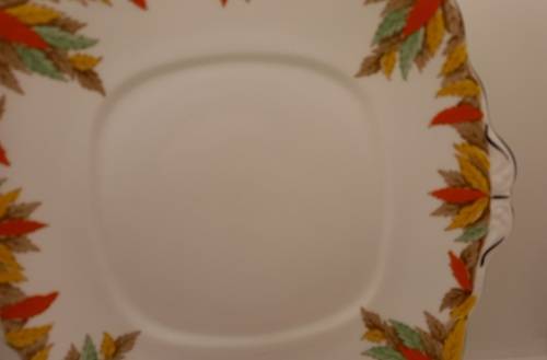 Vintage Fine Bone Bell China Cake Plate Made in England 254mmx240mm