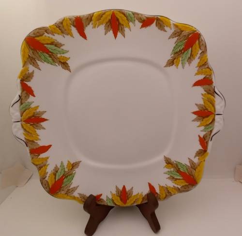 Vintage Fine Bone Bell China Cake Plate Made in England 254mmx240mm