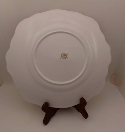 Vintage Fine Bone Bell China Cake Plate Made in England 254mmx240mm