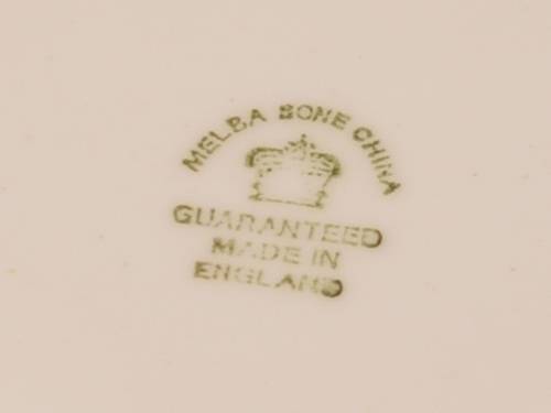 1940-1950's Melba Bone China Trio Made in England- Cup has a Hairline Crack