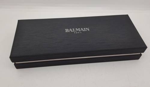 Original Balmain Ball point Pen in Case -Paris- Branded -Liberty - Compare size with parker in Photo