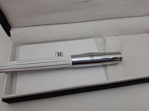 Original Balmain Ball point Pen in Case -Paris- Branded -Liberty - Compare size with parker in Photo