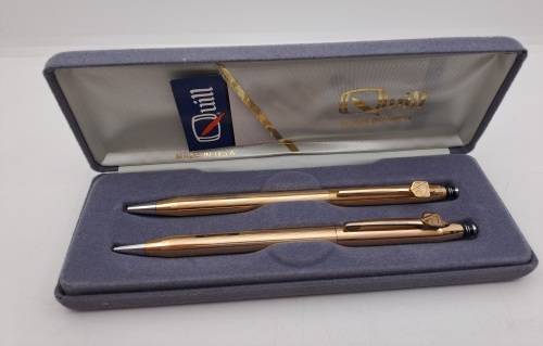 1/20 14ct Gold filled Quil Pen&Pencil set U.S.A- in Original Case - Lifetime Guarantee-Branded