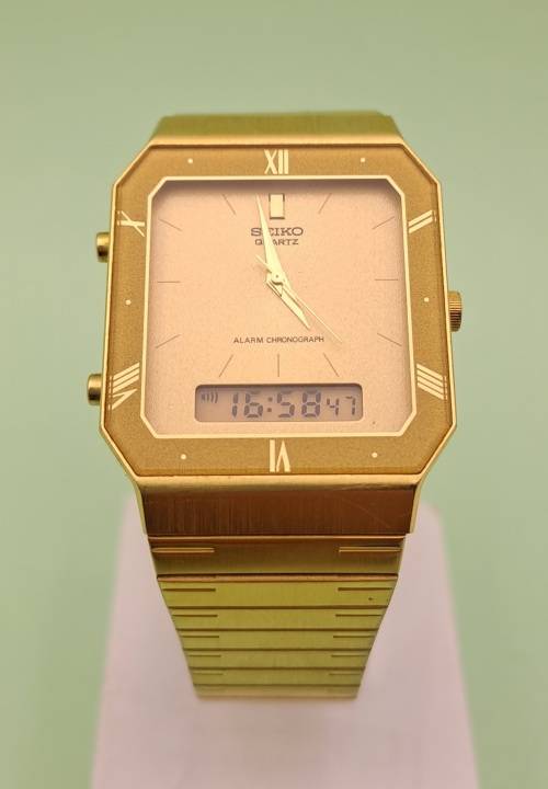 Pre-owned 1986 Seiko H601-5150 Analogue/Digital Alarm Chronograph Quarts watch -working