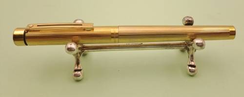 Vintage Gold plated Sheaffer Fountain pen with 14kt 585 Gold Nib(2 Convertors) Cap engraved