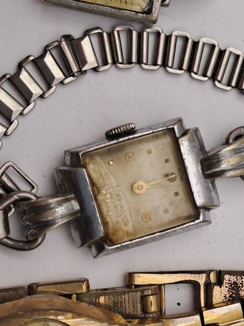 11 x Vintage ladies Mechanical watches (NOT WORKING) inc. Admiral watersport,Rotary,Roamer,Cyma for