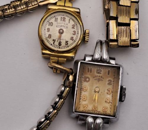 11 x Vintage ladies Mechanical watches (NOT WORKING) inc. Admiral watersport,Rotary,Roamer,Cyma for