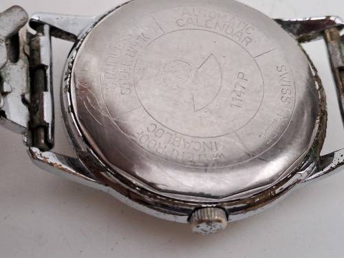 Collectable Vintage TRADITION Swiss Mens Automatic Calender watch (WORKING) 21 Jewels