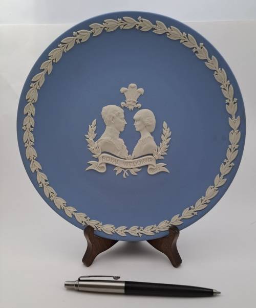 Collectable Vintage Wedgwood Jasperware  Plate 1981 Royal Wedding 206mm - Made in England