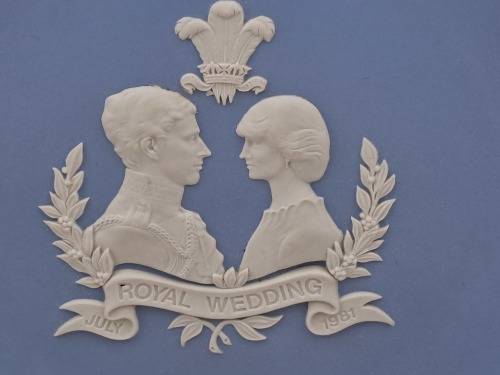 Collectable Vintage Wedgwood Jasperware  Plate 1981 Royal Wedding 206mm - Made in England