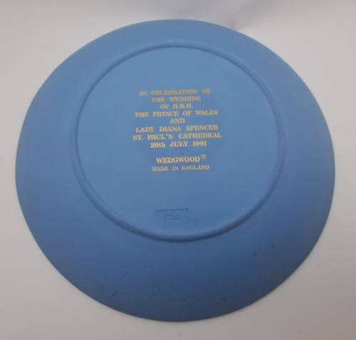 Collectable Vintage Wedgwood Jasperware  Plate 1981 Royal Wedding 206mm - Made in England