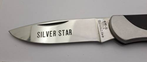 Vintage Edge Mark 440 Stainless Steel 11-329 Pocket Knife - Japan(Branded Silver Star)