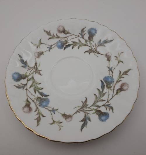 Vintage Royal Albert BRIGADOON  Coffee Saucer -England -(2 available)
