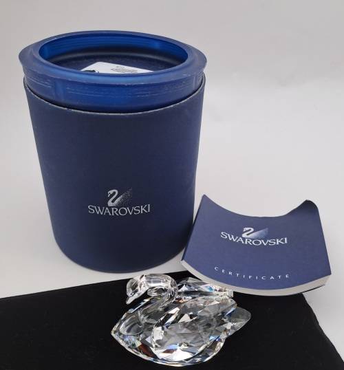 Swarovski Crystal Swan 7633 NR 050 000 (Boxed with certificate ) 40x60x32mm-made in Austria