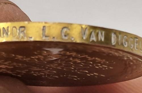 1914-1918  - WW1 The Great War of Civilisation Medal Engraved  -KONDR. L.C. VAN DIGGELEN Z.A.D.K