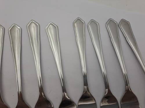 8 x Eetrite `Dubang` Stainless Steel  small  Cake forks 141mm