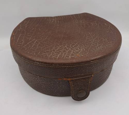 Antique Genuine Leather Colar Box 70x180mm (stain on Inside)