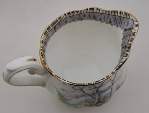 Vintage Royal Albert SILVER BIRCH Tea Creamer Bone China England 100x122x80mm