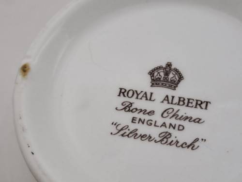Vintage Royal Albert SILVER BIRCH Tea Creamer Bone China England 100x122x80mm