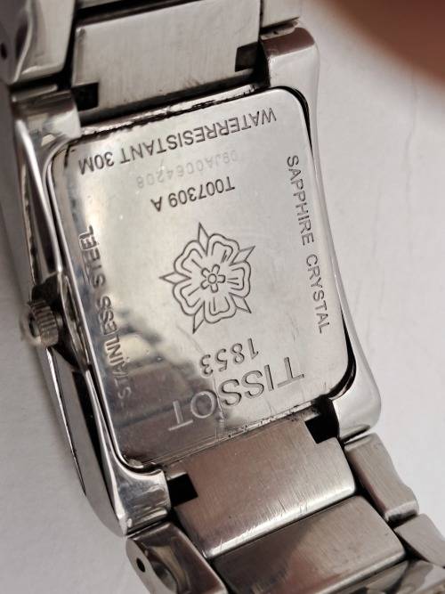 Pre-owned Swiss Made Ladies Tissot 1853 T007309 A Saphire Chrystal Mehanical watch- working