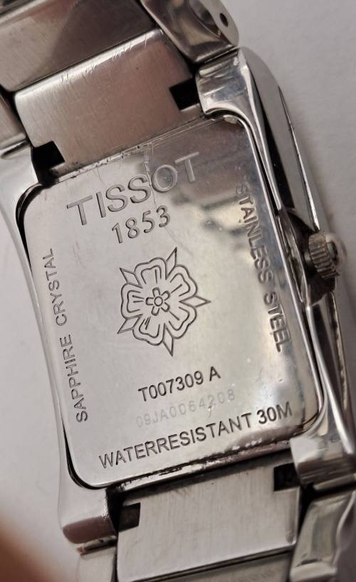 Pre-owned Swiss Made Ladies Tissot 1853 T007309 A Saphire Chrystal Mehanical watch- working