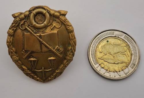 Vintage S.A. Prison Service cap badge 39x33mm