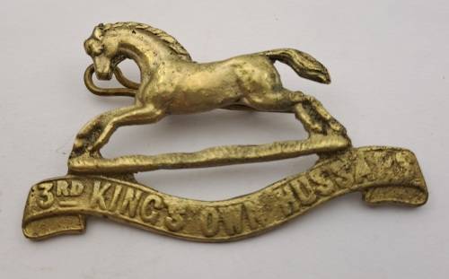 3rd Kings own Hussars badge 55x32mm