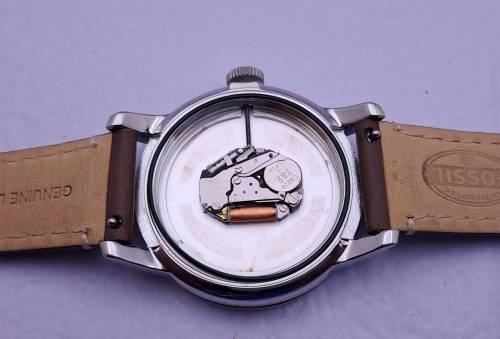 2014 Mens Fossil Special Edition FS4897 quartz watch with leather strap -Working-Unused