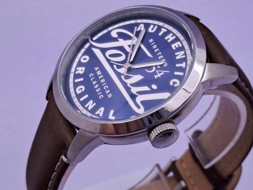 2014 Mens Fossil Special Edition FS4897 quartz watch with leather strap -Working-Unused