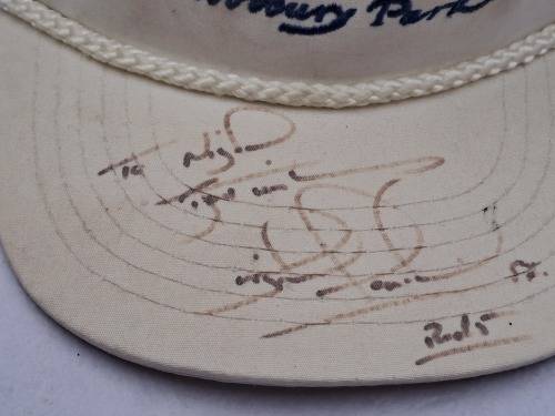 Signed by Nigel Mansell  woodbury park Beechfield Baseball Cap