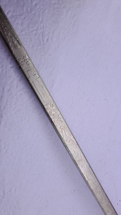 Antique/ Vintage Toye Kenning and Spencer ceremonial Masonic sword in scabbard 855mm
