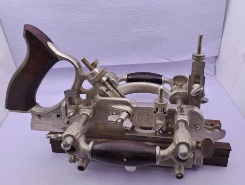 1940`s Stanley Universal Plane No.55 with all 55 cutters in Original wooden Box -Excellent