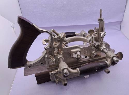 1940`s Stanley Universal Plane No.55 with all 55 cutters in Original wooden Box -Excellent