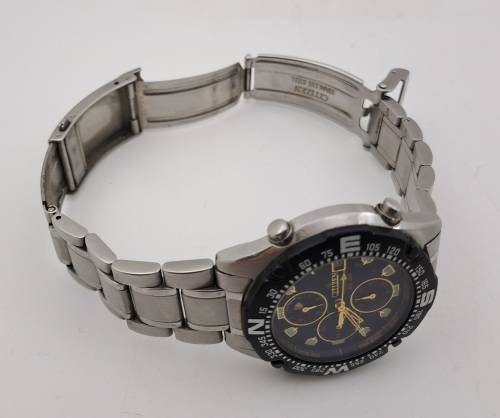 Pre-owned Citizen Promaster WR200 Alarm Chronograph Mens Quartz watch -Working