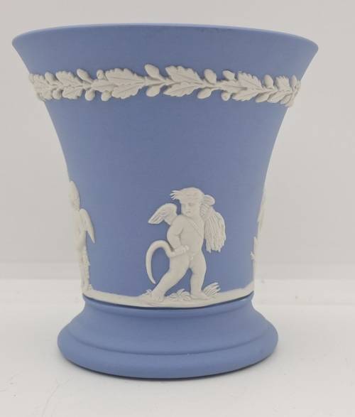 Vintage Wedgwood Jasper Vase 90x87mm