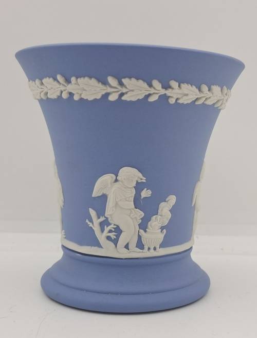 Vintage Wedgwood Jasper Vase 90x87mm