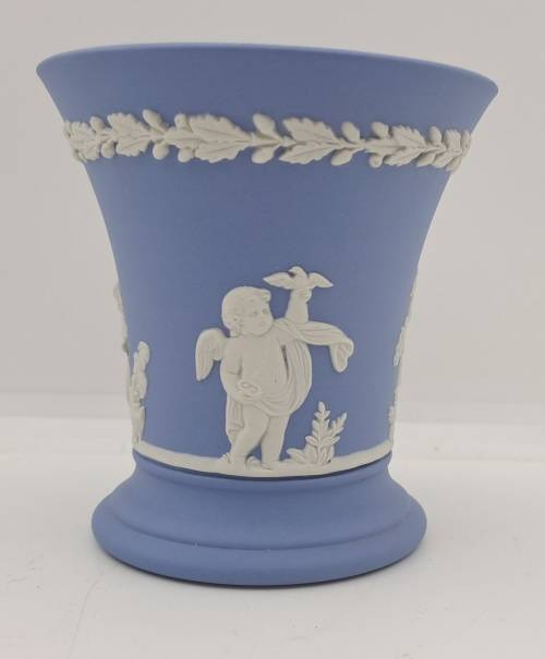 Vintage Wedgwood Jasper Vase 90x87mm