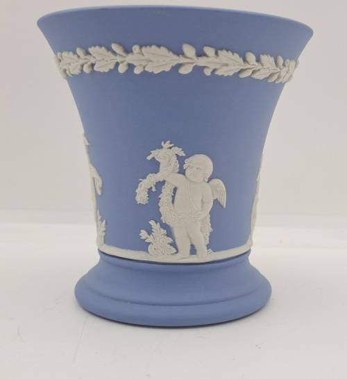 Vintage Wedgwood Jasper Vase 90x87mm
