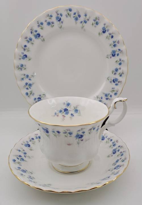 Vintage Royal Albert `Memory Lane` Bone China Trio - 12 available